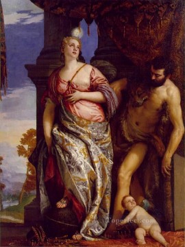 Alegoría de la sabiduría y la fuerza Renacimiento Paolo Veronese Pinturas al óleo